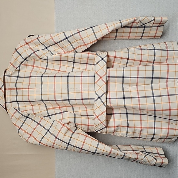 COACH TATTERSAL BELTED SHORT CLASSIC LINED TRENCH COAT BFPM-12-147 - Picture 2 of 6